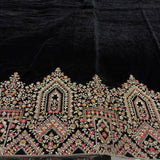 velvet gota embroidery