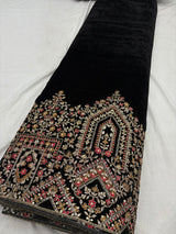 velvet gota embroidery