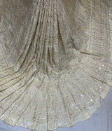 tissue embroidery lehnga