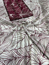 Pure handloom modal satin raw silk