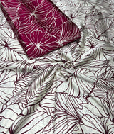 Pure handloom modal satin raw silk