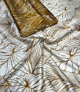 Pure handloom modal satin raw silk
