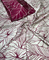 Pure handloom modal satin raw silk