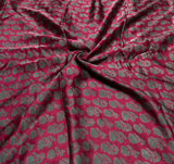 Pure handloom modal satin raw silk