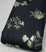 Linen foil embroidery