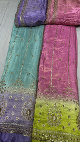 Cutdana handwork embroidery