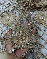 Net mirror cutwork