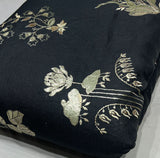 Linen foil embroidery
