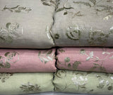 linen foil jaal embroidery