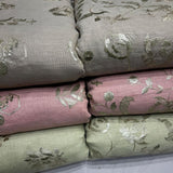 linen foil jaal embroidery