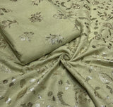 linen foil jaal embroidery