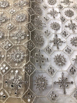 Heavy net cutdana handwork