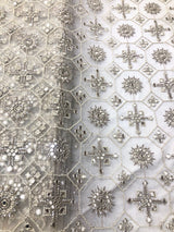 Heavy net cutdana handwork