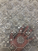 Heavy net cutdana handwork