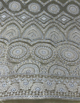 Net embroidery