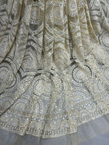 Net embroidery