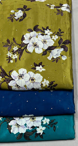 Crepe digital print