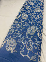 Satin denim