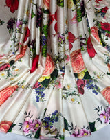 Satin georgette