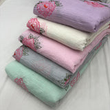 Pure crush mul chanderi