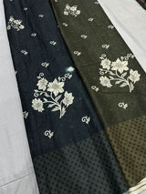 Tusser silk prints