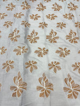 Linen aplic embroidery