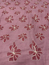 Linen aplic embroidery
