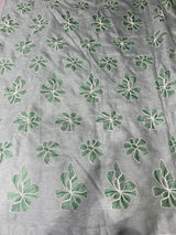 Linen aplic embroidery