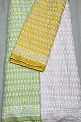 Cotton cutwork embroidery