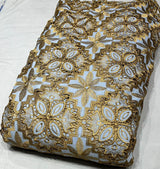Crepe Zari cutwork