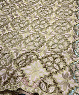 Crepe Zari cutwork