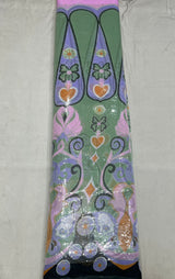 Zero sequence sheet embroidery