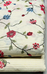 Cotton lurex embroidery jaal