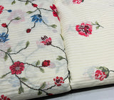 Cotton lurex embroidery jaal