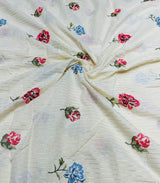 Cotton lurex embroidery jaal