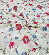 Cotton lurex embroidery jaal