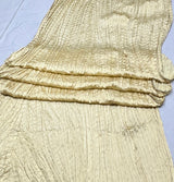 Satin foil crush pleating
