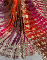 Pure viscose tissue banarsi patta jaccord