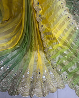 Pure viscose tissue banarsi patta jaccord