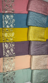 Pure silk mul chanderi