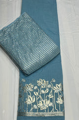 Pure silk mul chanderi