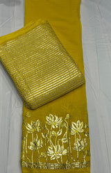 Pure silk mul chanderi