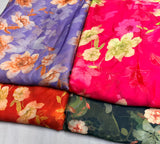 Satin georgette