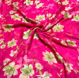 Satin georgette