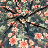 Satin georgette