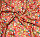 Satin georgette
