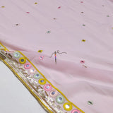 Mirror Embroidery on georgette