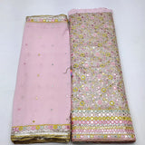 Mirror Embroidery on georgette