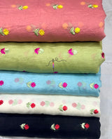 Pure viscose mul chanderi