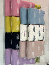 Pure viscose linen embroidery